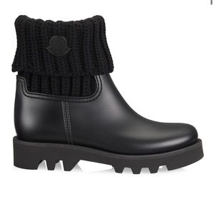 Moncler— Ginette Wool Trim-rain boots